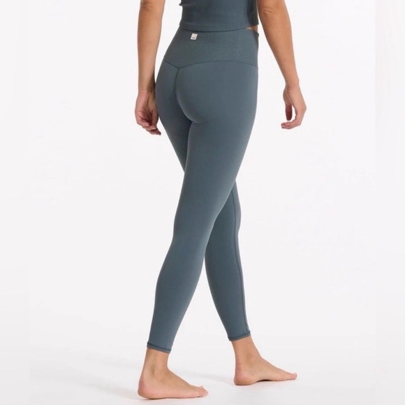 Vuori Pants - Vuori Women's Rib Studio Legging Medium Stone Green Size Small